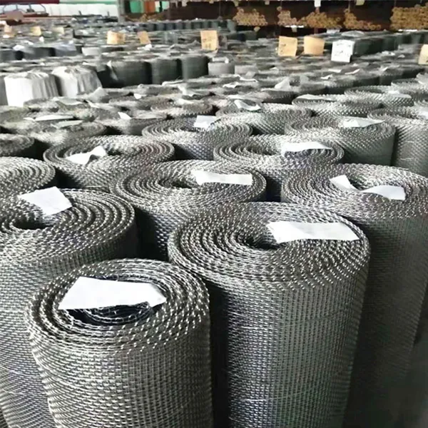 10x10 Mesh Heavy Duty Woven Metal Fabric 304 316 Stainless Steel Crimped Wire Mesh Sheet for Crushed Stone photo-2
