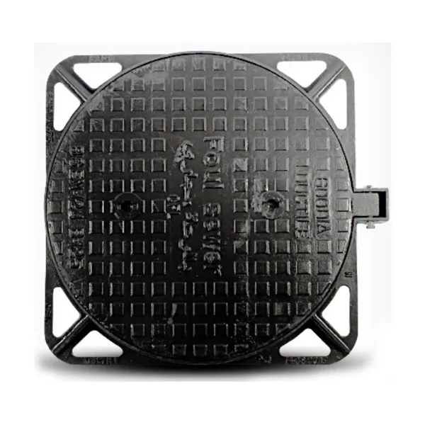 Jingdong Custom Black Durable Manhole Covers Round EN124 Ductile Cast Iron 500mm Recessed Manhole Cover Frame for Parking Safety photo-3