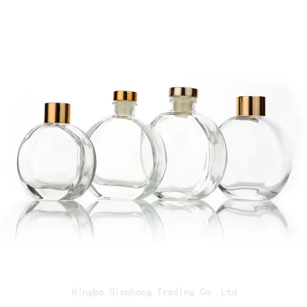 Glass Aromatherapy Fragrance Sticks Bottle 100ml 150ml 50ml 200ml Custom Luxury Black Empty Glass Aroma Reed Diffuser Bottle photo-2
