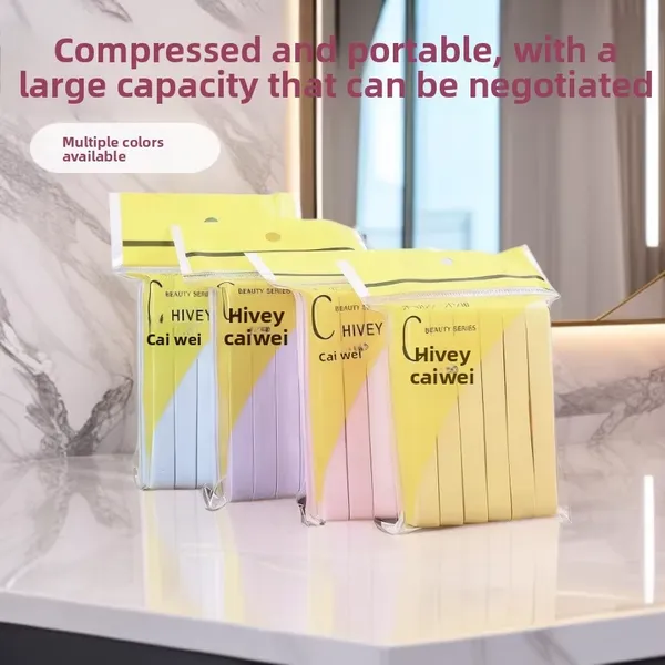 Compressed Facial Sponge Dry Strips Exfoliating Sponge Soft Disposable Makeup Sponge