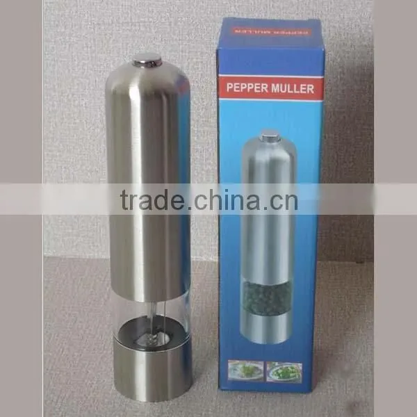 Supply High Quality Electric Pepper Grinder Salt and Pepper Mills Electric Pepper Mill 265g photo-6