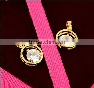 Wholesale Charm Necklace Circle Gold Necklace Popular Pendant Necklace photo-2