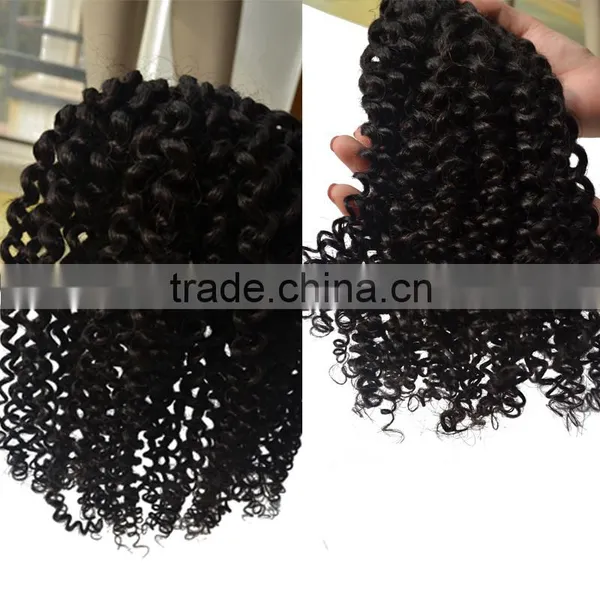 Factory Price 7A Brazilian Curly Bundles ,100% Human Virgin Hair no Chemical Processed photo-3