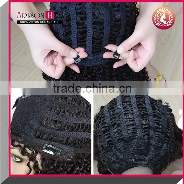 Cheap U Part Wig Indian Virgin Remy Hair Wholesale Wigs photo-5
