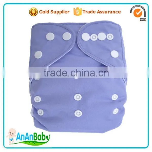 AnAnBaby Free Shipping Solid Color Breathable AIO Diapers photo-6