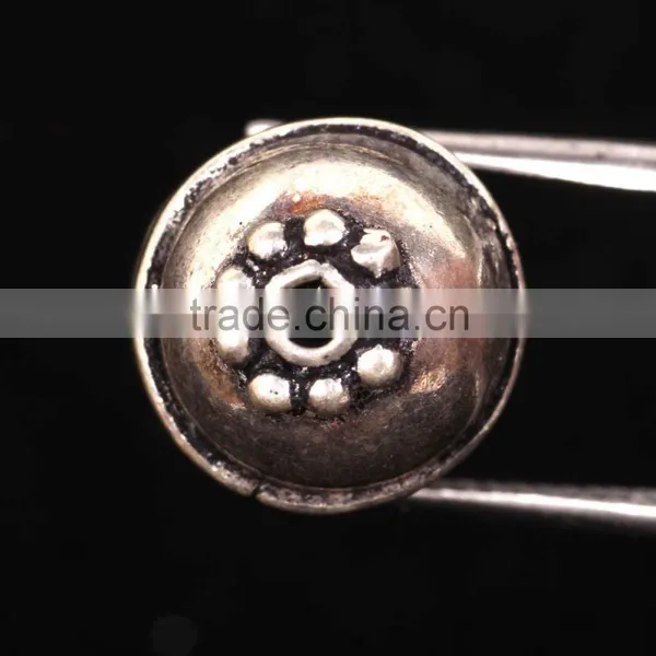 925 Solid Sterling Silver Wholesale Big Capsule Beads photo-2