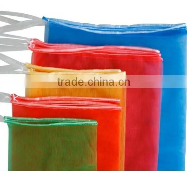 China Manufacturer Color Drawstring Mesh Bag for Vegetables