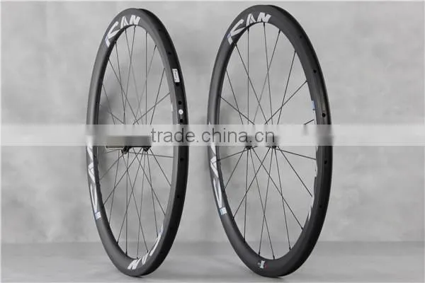 Super Light Carbon Clincher Wheelset Wide Edge Carbon Fiber Wheels W40C photo-2