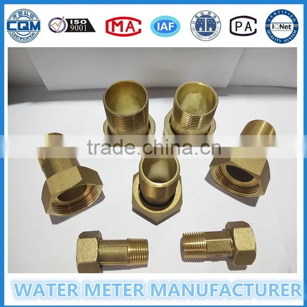 Male Connection and Brass Material Water Meter Pipe Fitting photo-2