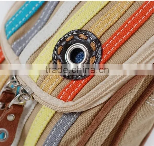 2016 China Supplier Cute Mini Satchel Canvas Waist Bag Waterproof Waist Bag Portable Shoulder Waist Bag photo-4