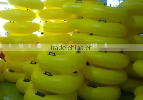 Big Double Ring Yellow Inflatable Adult Swim Ring photo-6