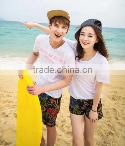 Outwear Cotton High Quality Love Couple T-shirt Design photo-2