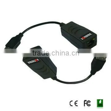 USB Extender, Folksafe Model FS-6001U, Support USB1.1 up to 100m via Cat5e/6, Support USB2.0 up to 50m,no Power Adaptor Required