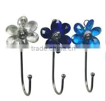 Pot Hangers & Hooks--Set of 3 Glass Beads Hooks