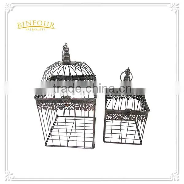 Antique Metal Bird Cage Decorations Series Cage Flower Planter photo-4