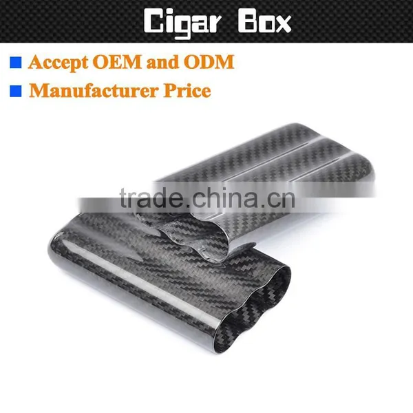 Luxury High-end Carbon Fiber Cigar Humidor , 2/3/4 Pieces fo Cigars Carbon Cigar Humidor photo-2