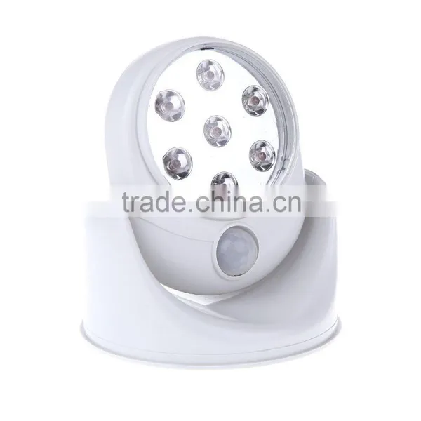 Cordless Activated Motion Sensor Night Lights 360 Degree Rotation 7 LED Light (Require 4 * AA Batteries) photo-4