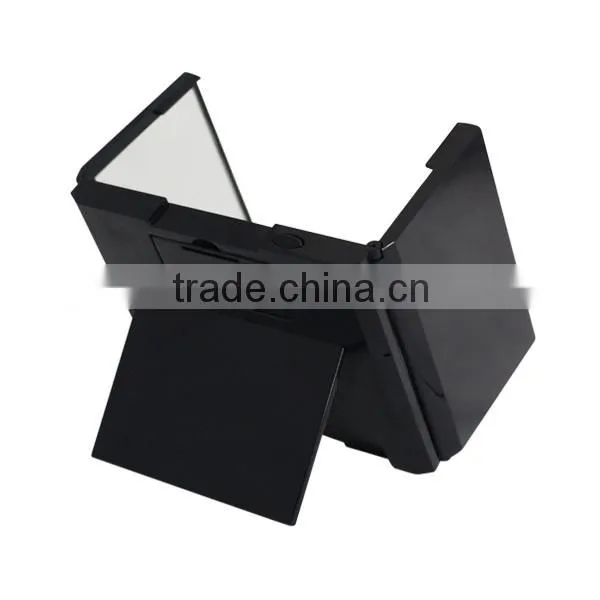 Portable Folding Makeup Table Mirror, Mini Desk Cosmetic Mirror With Lights photo-4