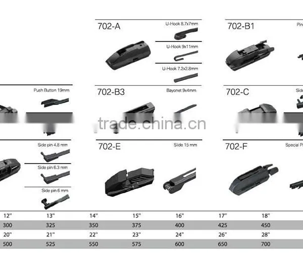 2016 High Quality Universal Type Mult-function Car Flamless Wiper Blade photo-2