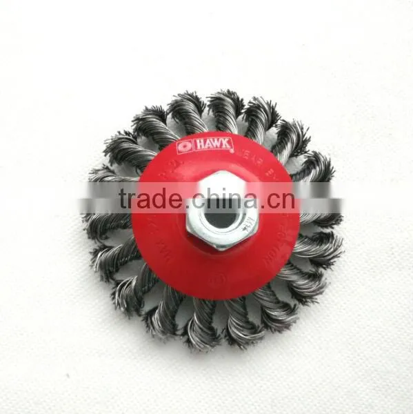 Twist Knot Tapered Brushes, Diameter 100mm or 4"