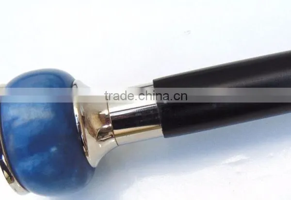 Antique Brass Walking Cane/Blue Color Walking Cane/Beautiful Color Walking Cane Wk1111 photo-4