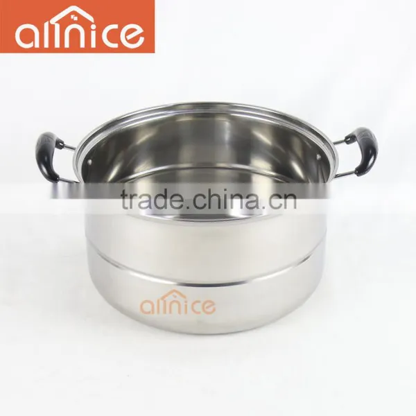 Allnice- Factory 410 Material 2 Layers Stainless Steel Steamer Pot photo-5