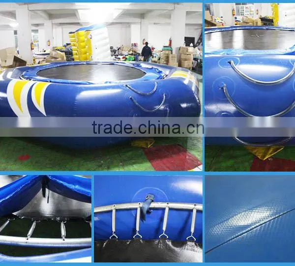 High Quality 0.9mm PVC Inflatable Water Trampoline Float,exciting Jumping Trampoline,inflatable Water Trampolinefor Sale