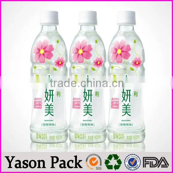 Yason Seamed Shrink Sleeves Shrinkable Plastic Labels Pvc Film Shrink Wrap Film for Food photo-5