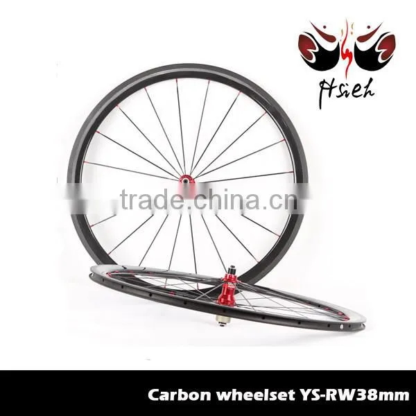 Chinese 700c*38m Carbon Road Bike DT Hub Wheels photo-3
