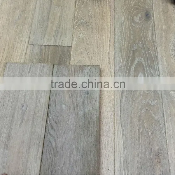 New Design Smoked And Hand Wax Oiled Treatment Oak Wood Flooring photo-2
