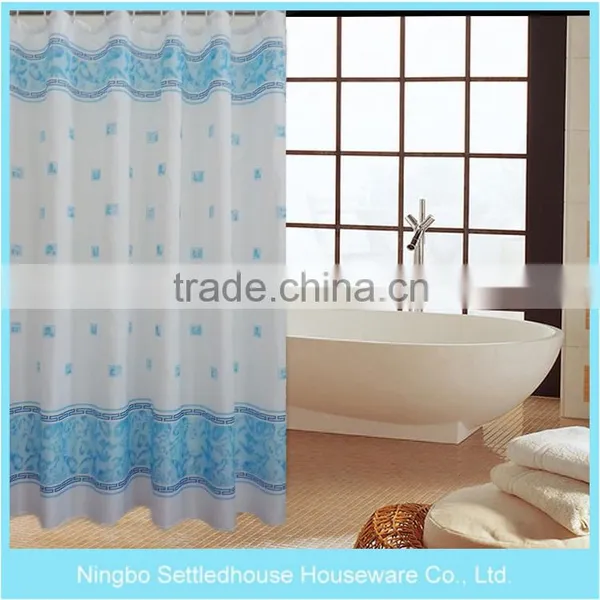 New Design Water Proof Printing Pvc Shower Curtain Fabric