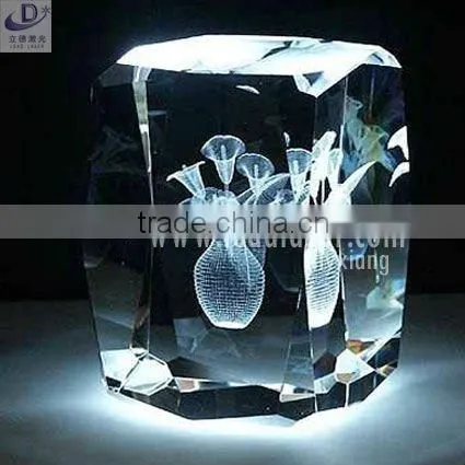 Prominent Technical 2 Heads Crystal 3D Photo Engraved Laser Engraving Machine photo-6