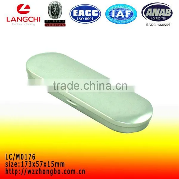Blank Rectangular Hinged Tin Box for Pens
