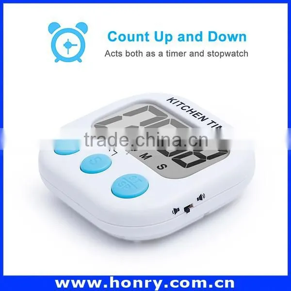 Magnetic Digital Kitchen Countdown Timer with Large LCD Display
