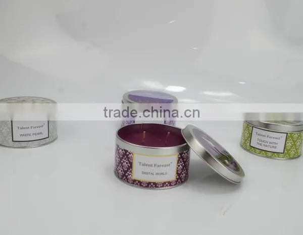 521 3% Fragrance,1-wick Color Scented Tin Candle