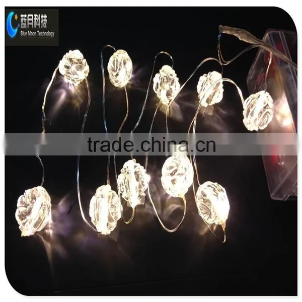 Red Heart Shape Battery Powered Led String Light photo-2
