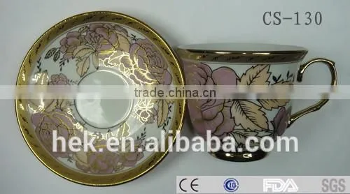 Personalized Wholesale Porcelain Tea Cup & Saucer photo-5