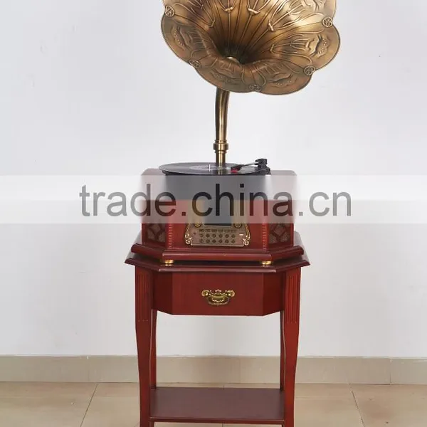 Antique Retro Wooden Gramophone With Usb Mp3 Player 2016 photo-4