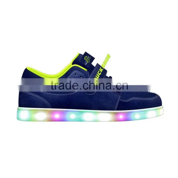 Black Top Selling Kids LED Skate Shoe, Recharging Kids LED Sport Shoe, Factory Price Kids LED Flat Shoe photo-3
