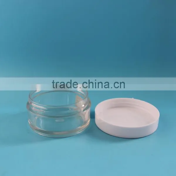 50g 50ml Empty Clear Thick PET Plastic Cream Jar Container With White Screw Cap photo-3