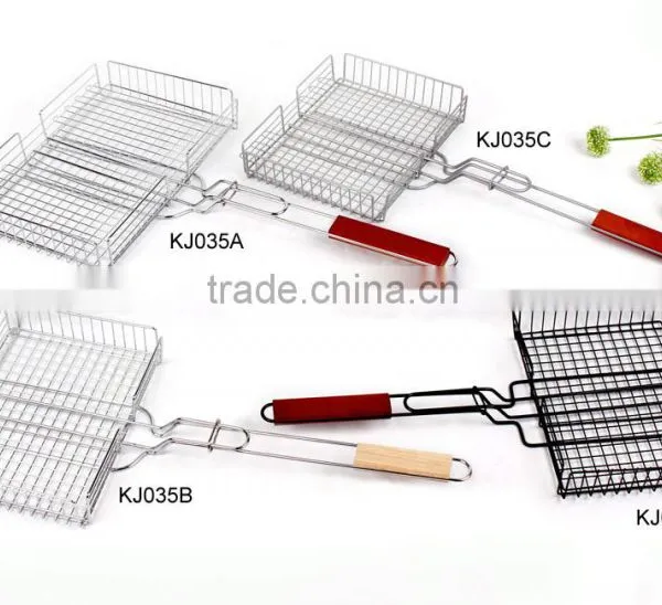 Metal Multi Holes Simply Grilling Nonstick Grilling Basket