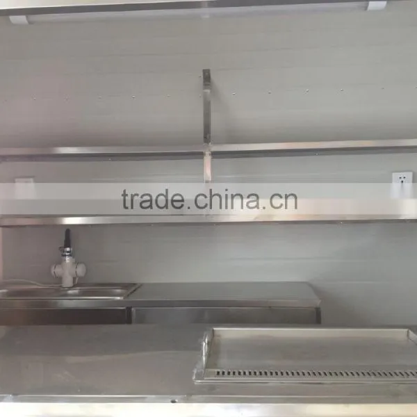 Popular China Mobile Fryed Chicken Food Kiosk With Fridge, Ice Cream Making Machine, and Sugarcane Juicer Machine photo-3