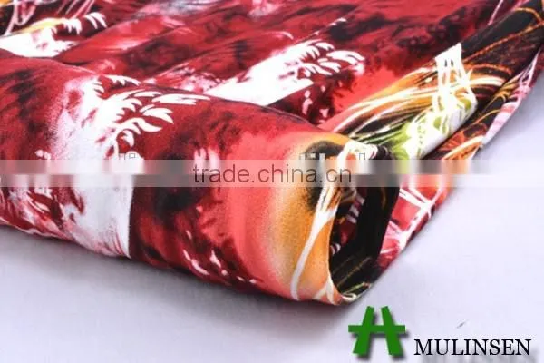 Mulinsen Textile Made by Germany Machine Soft Yarn Fabric With Spandex, Viscose Printed Fabric photo-2