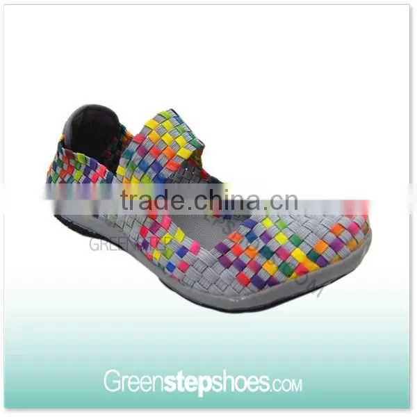 Resort Cross Strap Elastic Woven Casual Shoes photo-3