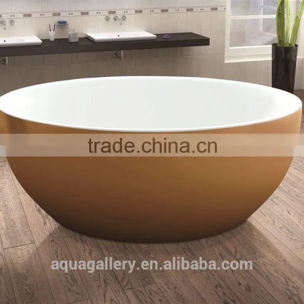 White Acrylic SPA Tub Bathroom Bathtub photo-4