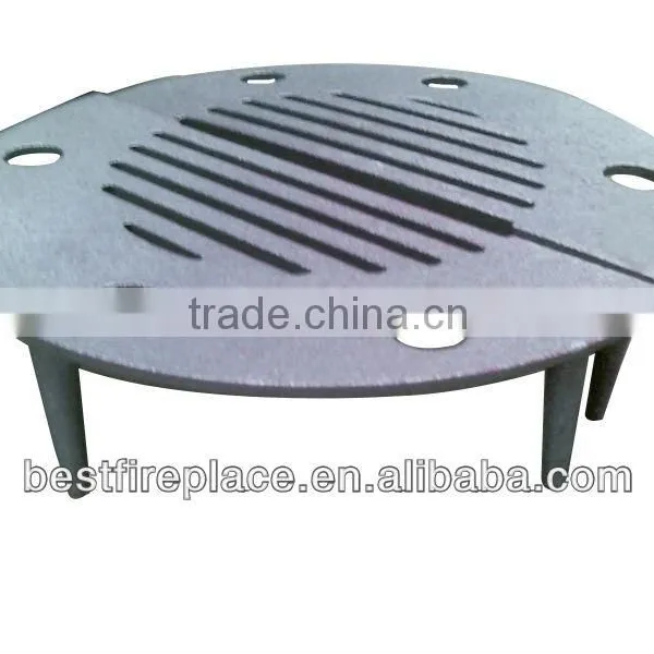 Wood stove grill