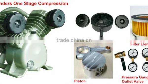 Portable 7bar 8bar Piston Reciprocating Air Compressor photo-4