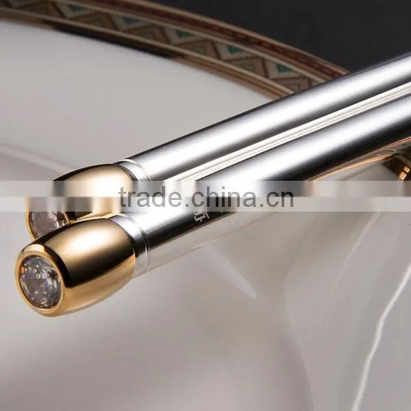 Display Silver Chopsticks Luxury OEM Chopsticks With Diamond Chopsticks Gift Set With Box for Wedding Gift photo-2