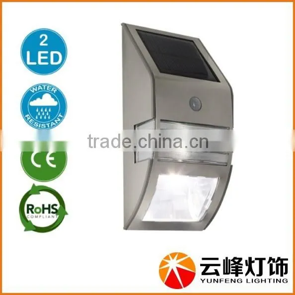 Wholesale Hot Selling 2LED Outdoor Solar Motion Sensor Wall Lamp photo-2