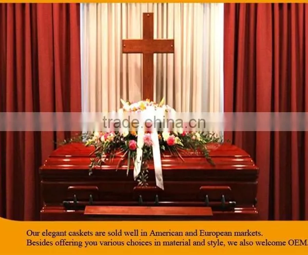 Luxury Cheap Casket Supplier Sell Wood Casket photo-5